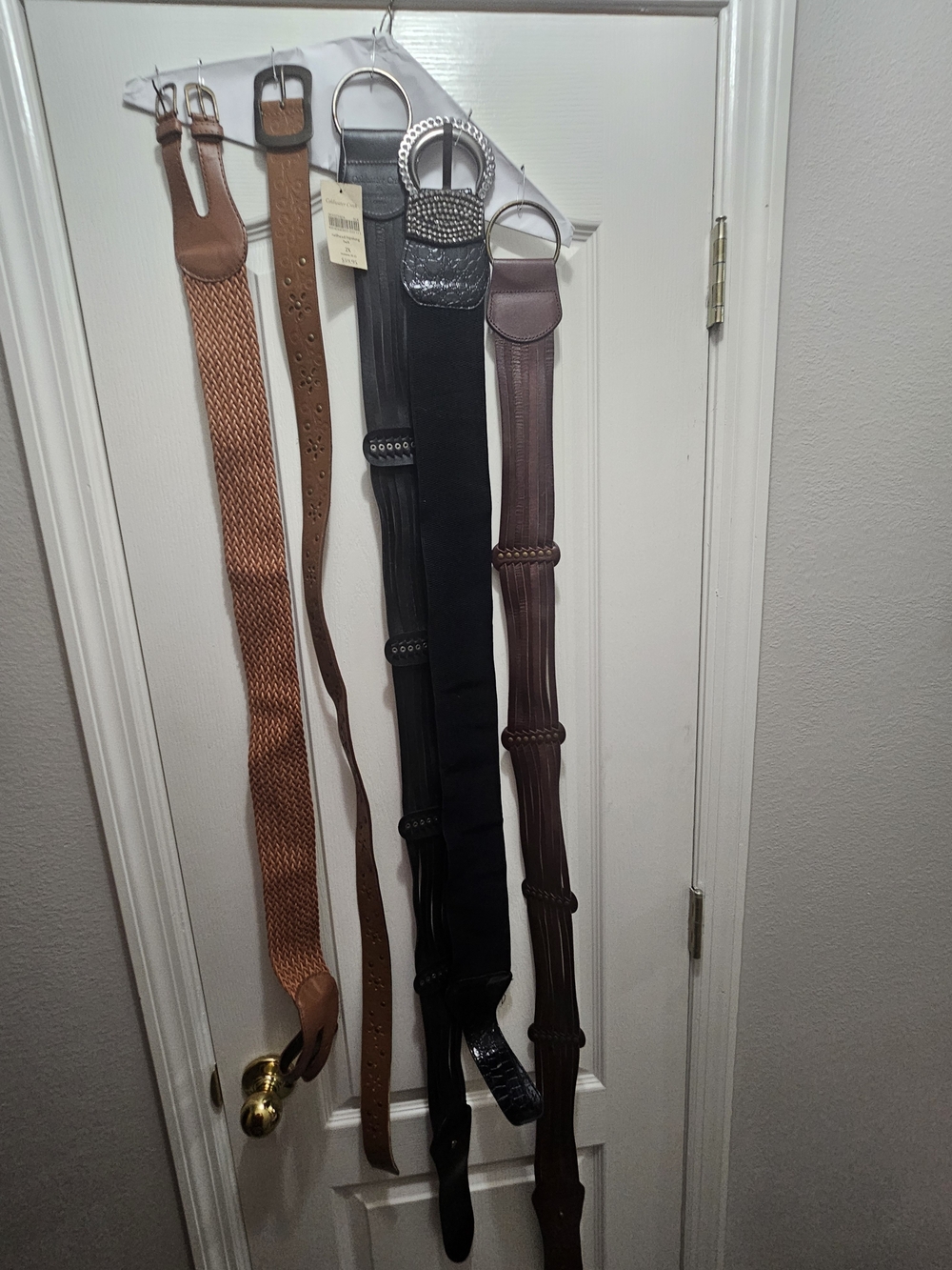 Wide Leather Belts in Brown and Black